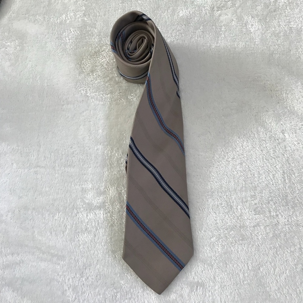 Van Heusen Beige Striped Tie